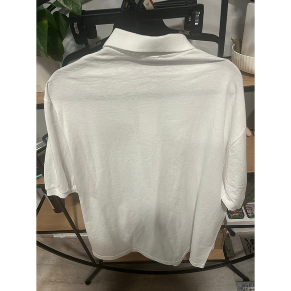 Men's Hanes White Quinnipiac Bobcats Polo Shirt XXL - Picture 4 of 4